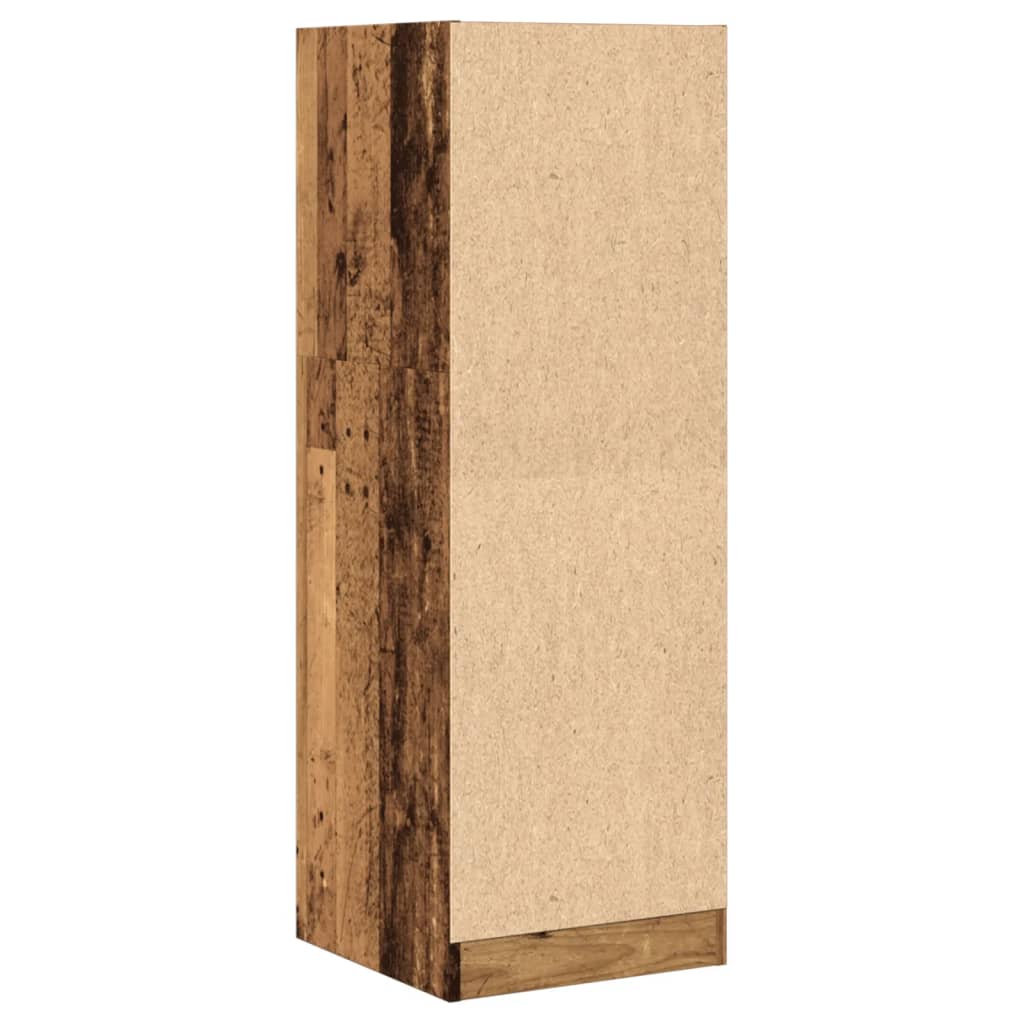 Armoire d'apothicaire aspect bois de récupération 40x41x118 cm en matériau bois