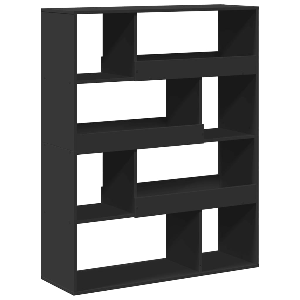 Bookshelf Black 100x33x125.5 cm wood-based material