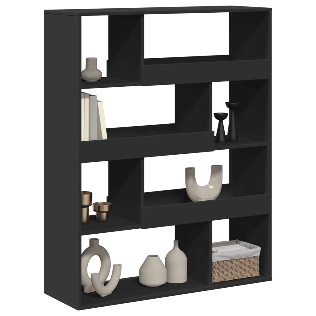 Bookshelf Black 100x33x125.5 cm wood-based material