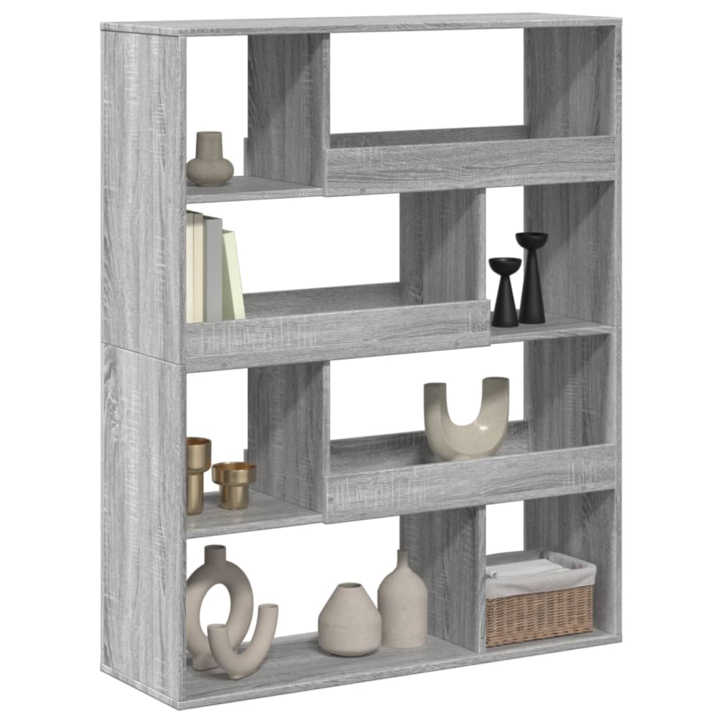 Bookshelf Grey Sonoma 100x33x125.5 cm wood material