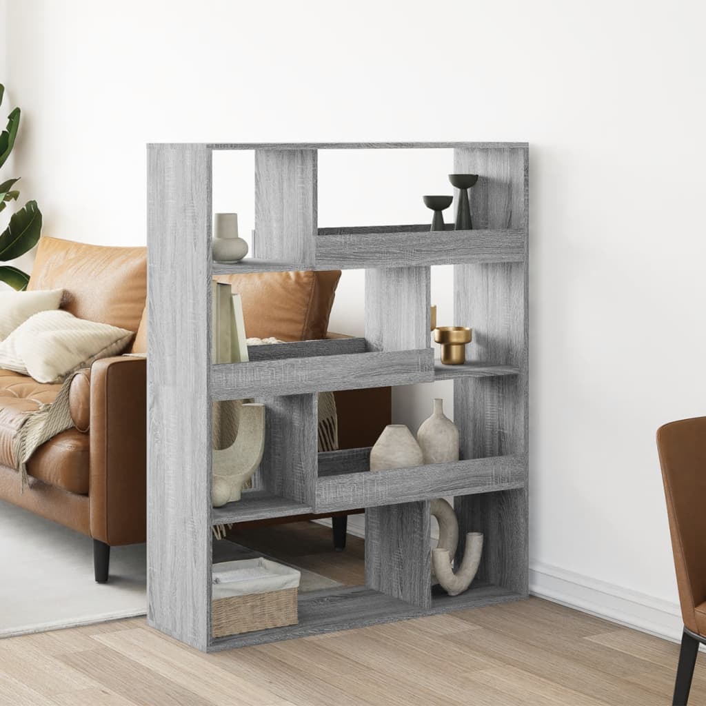 Bookshelf Grey Sonoma 100x33x125.5 cm wood material