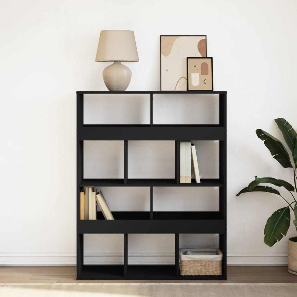 Bookshelf Black 100x33x125.5 cm wood-based material