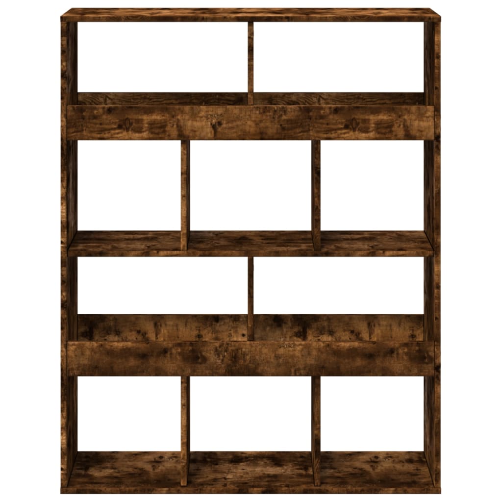 Bookshelf smoked oak 100x33x125.5 cm wood material