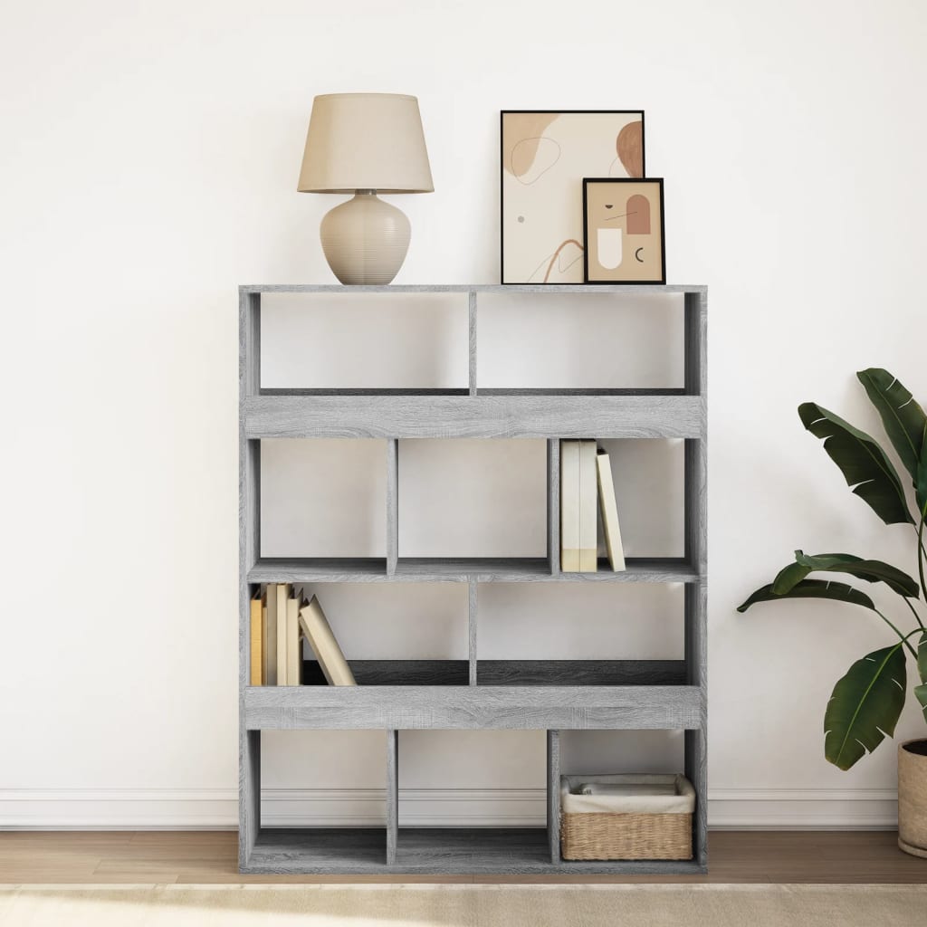 Bookshelf Grey Sonoma 100x33x125.5 cm wood material