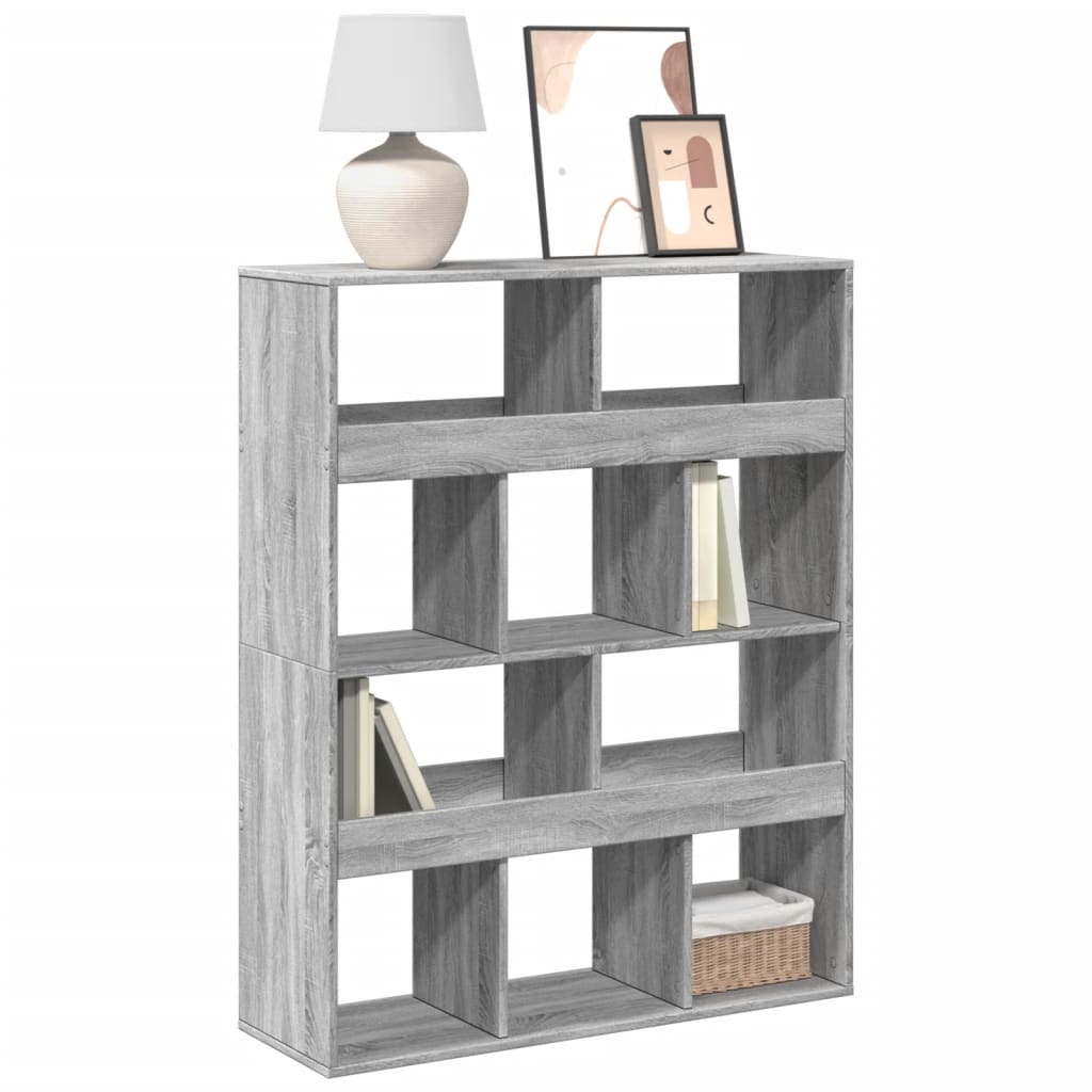 Bookshelf Grey Sonoma 100x33x125.5 cm wood material