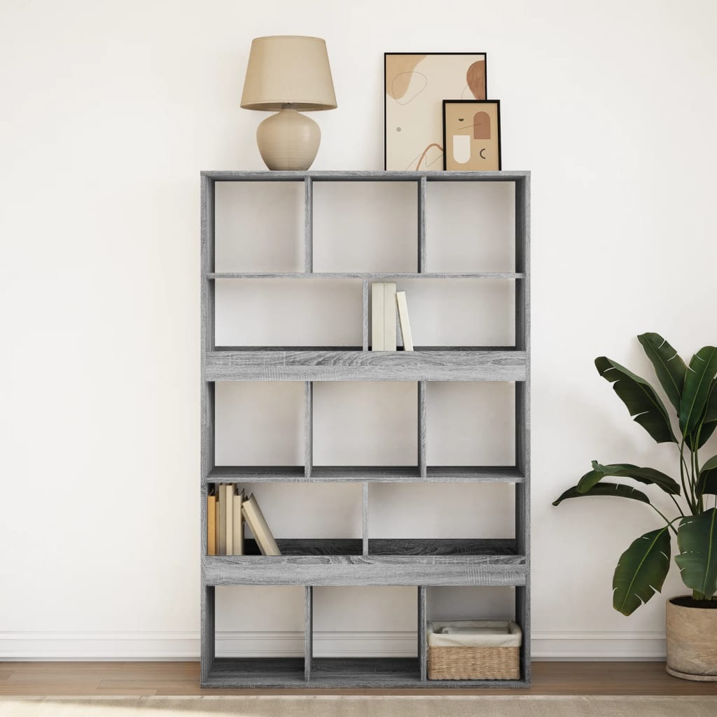 Bookshelf Grey Sonoma 100x33x156.5 cm wood material