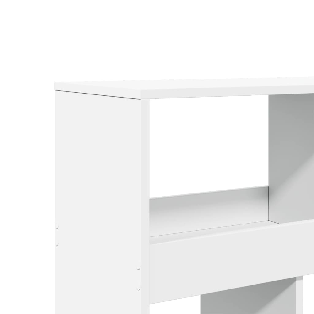 Bibliothèque blanche 100x33x187,5 cm en bois