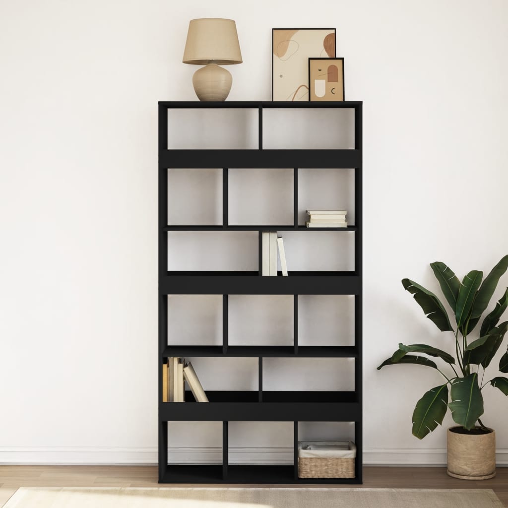 Bookshelf Black 100x33x187.5 cm wood-based material