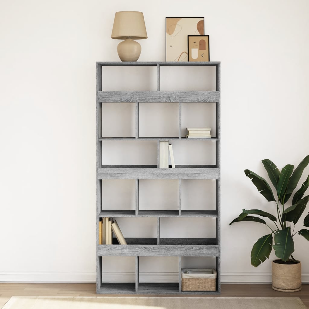 Bookshelf Grey Sonoma 100x33x187.5 cm wood material