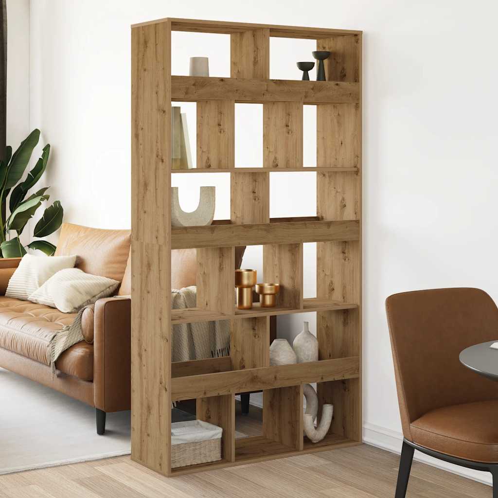 Bibliothèque artisanale en chêne 100 x 33 x 187,5 cm Matériau bois