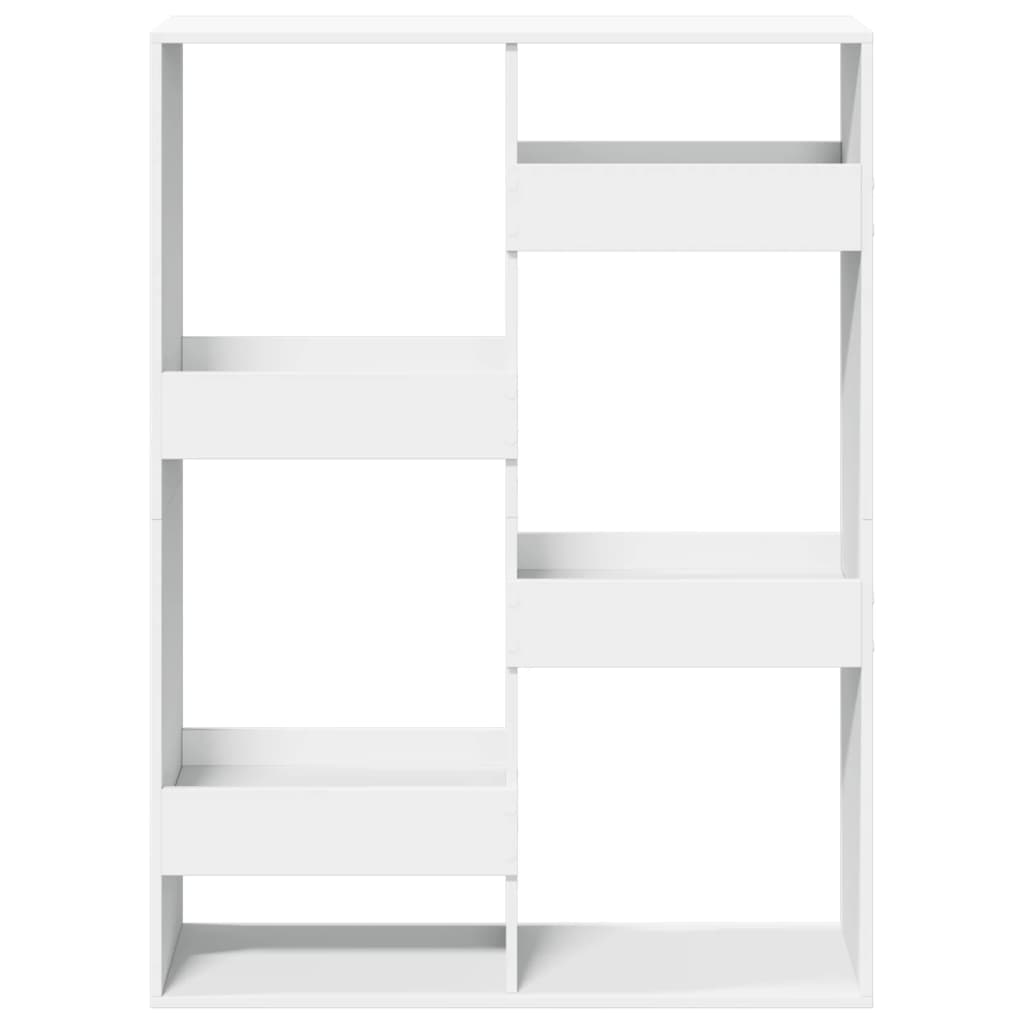Bibliothèque blanche 100x33x135 cm en bois