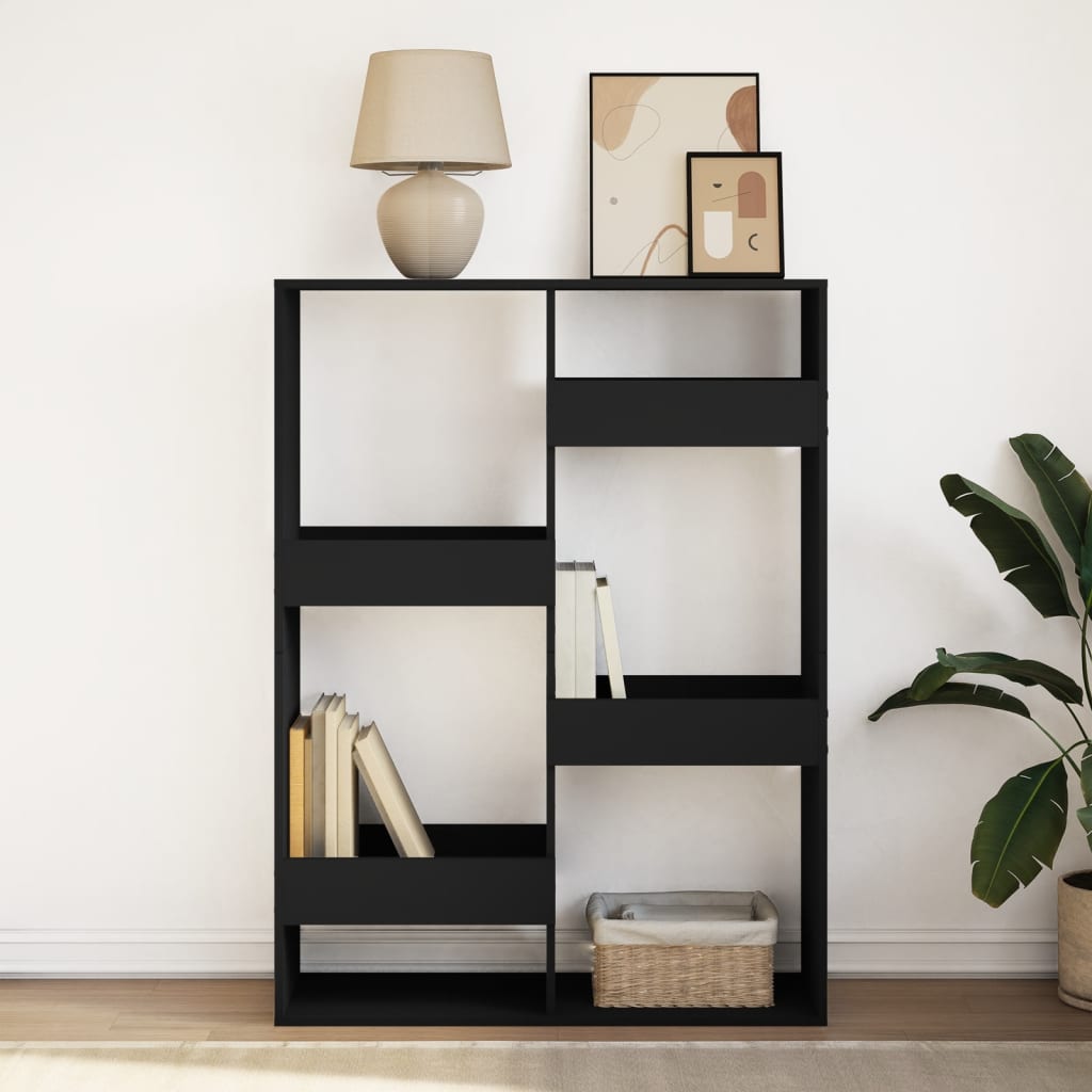 Bookshelf Black 100x33x135 cm wood-based material