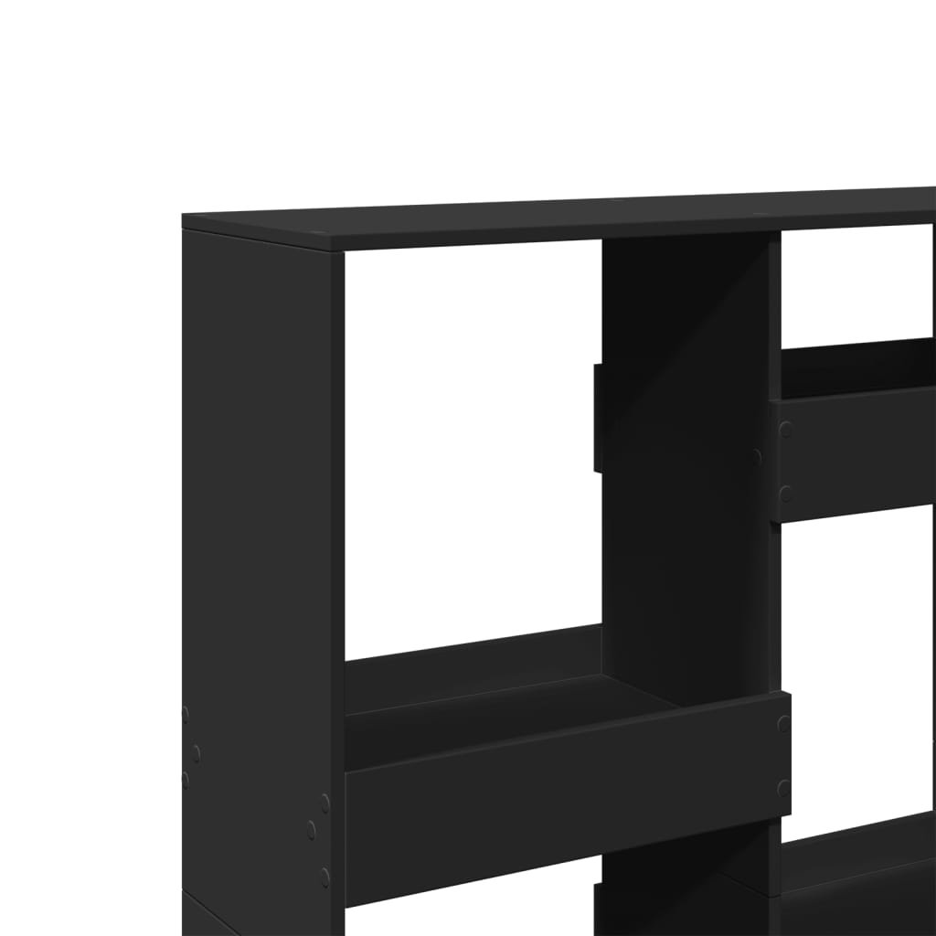 Bookshelf Black 100x33x135 cm wood-based material