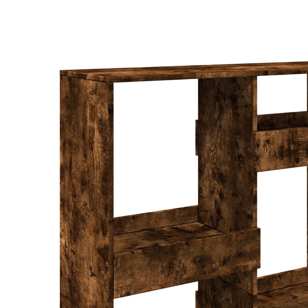 Bookshelf smoked oak 100x33x135 cm wood material