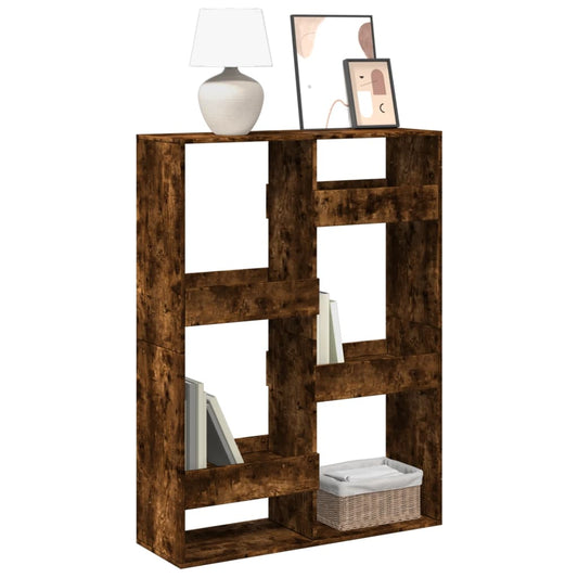 Bookshelf smoked oak 100x33x135 cm wood material