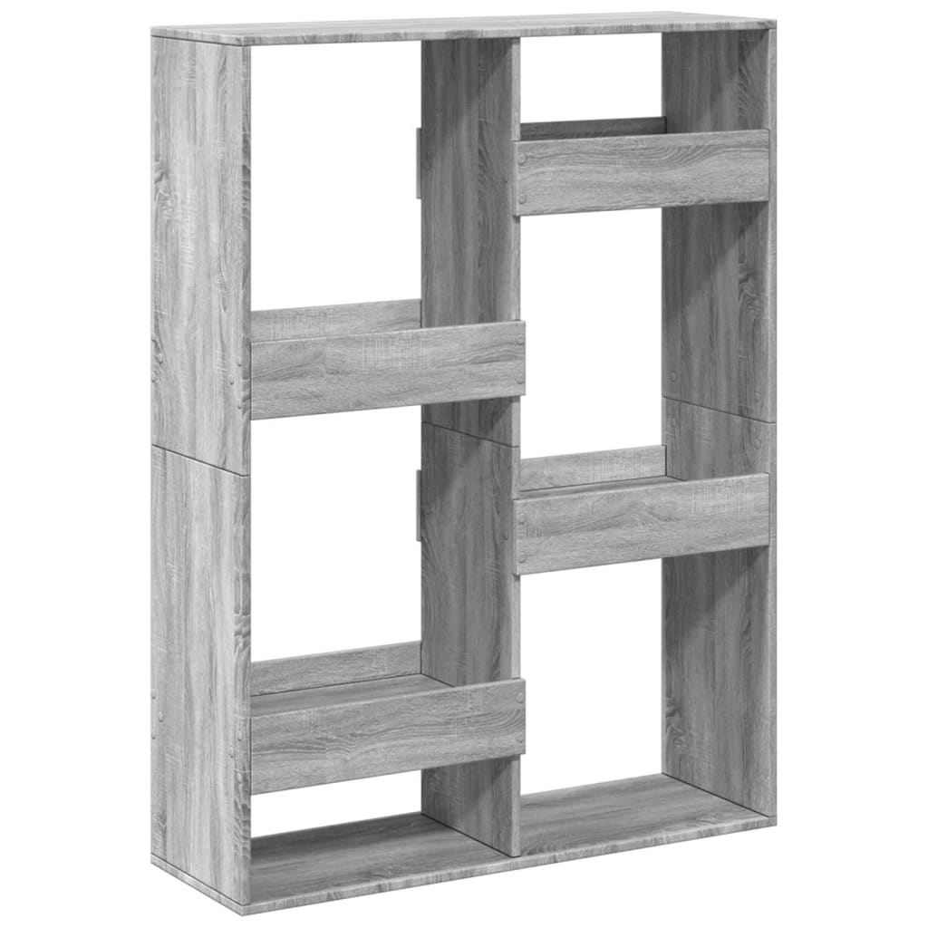 Bookshelf Grey Sonoma 100x33x135 cm wood material