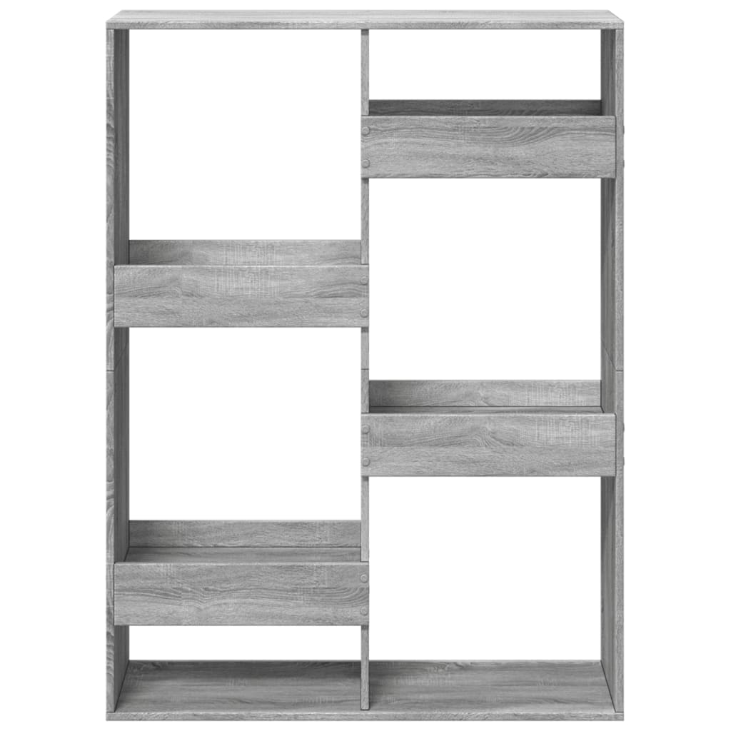 Bookshelf Grey Sonoma 100x33x135 cm wood material