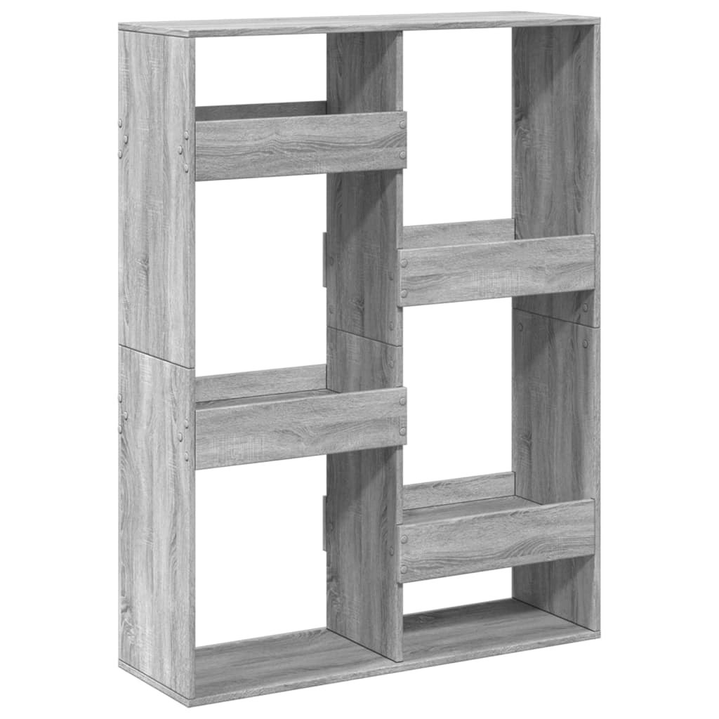 Bookshelf Grey Sonoma 100x33x135 cm wood material