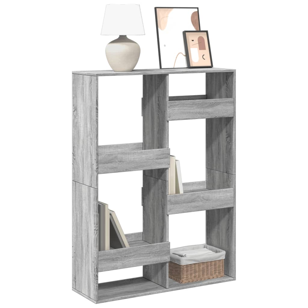 Bookshelf Grey Sonoma 100x33x135 cm wood material