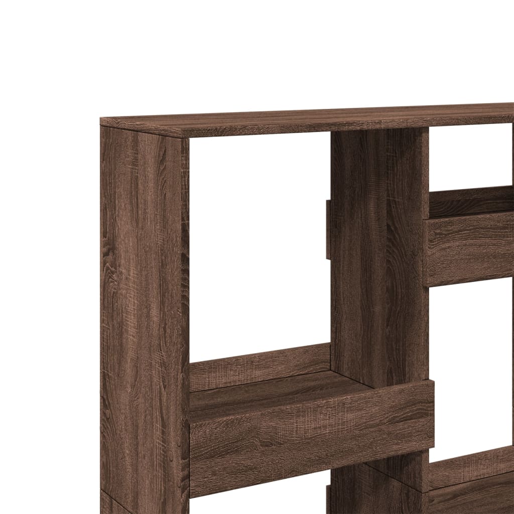 Bookshelf brown oak look 100x33x135 cm wood material