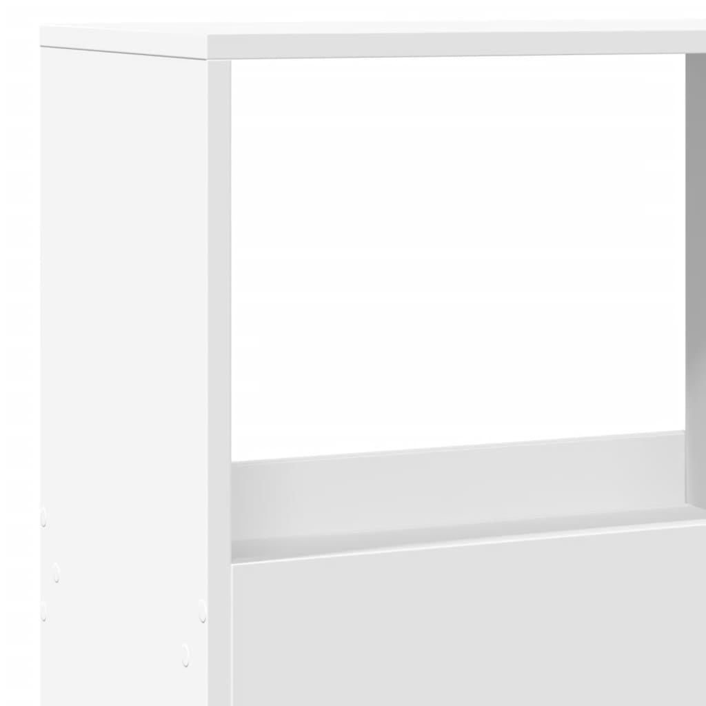 Bibliothèque blanche 100x33x155,5 cm en bois