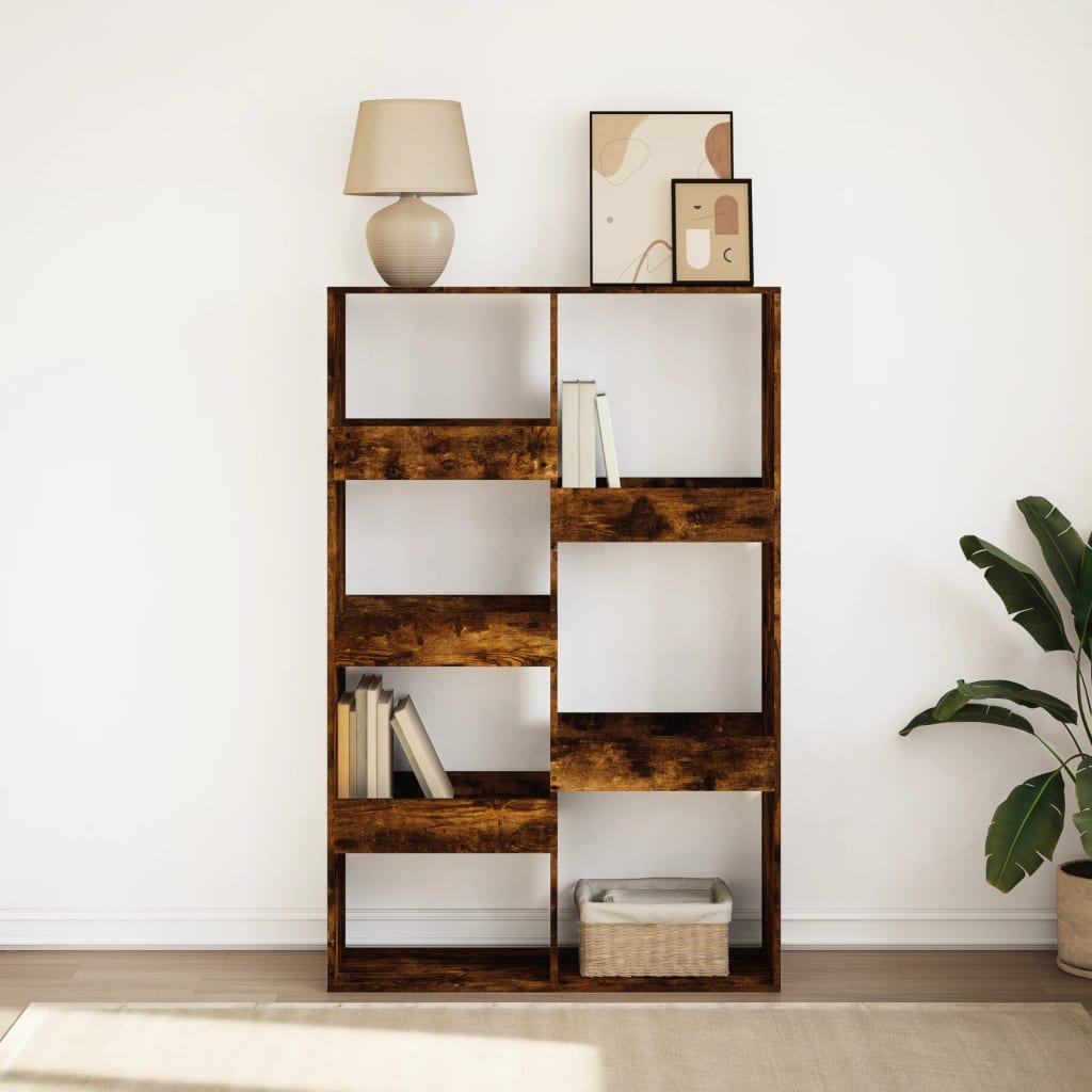 Bookshelf smoked oak 100x33x155.5 cm wood material