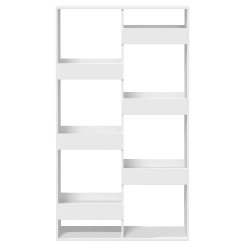 Bibliothèque blanche 100x33x175 cm en bois