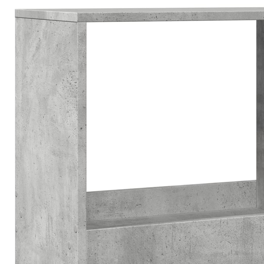 Bücherregal Betongrau 100x33x175 cm Holzwerkstoff