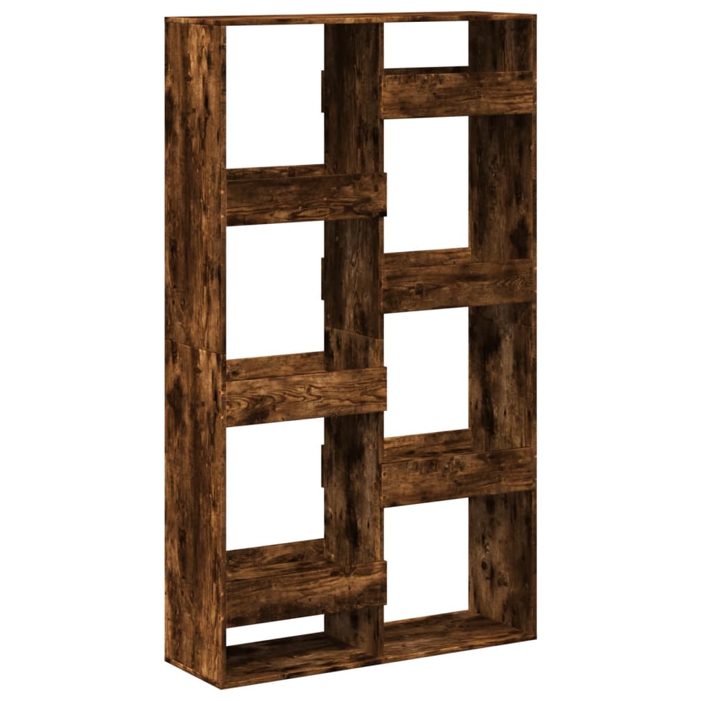 Bookshelf smoked oak 100x33x175 cm wood material