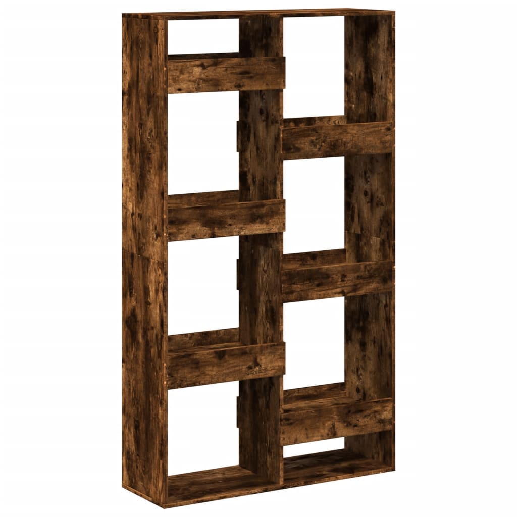 Bookshelf smoked oak 100x33x175 cm wood material