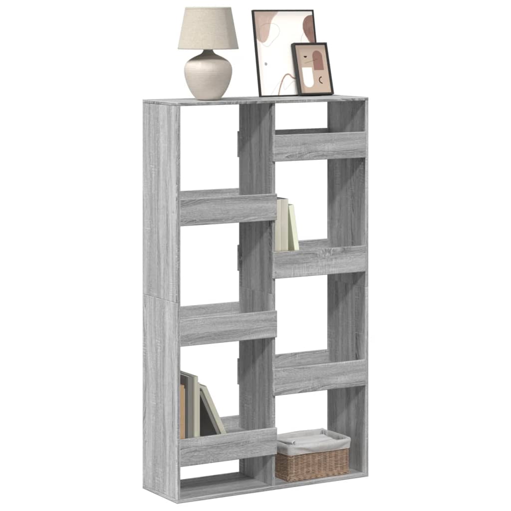 Bookshelf Grey Sonoma 100x33x175 cm wood material