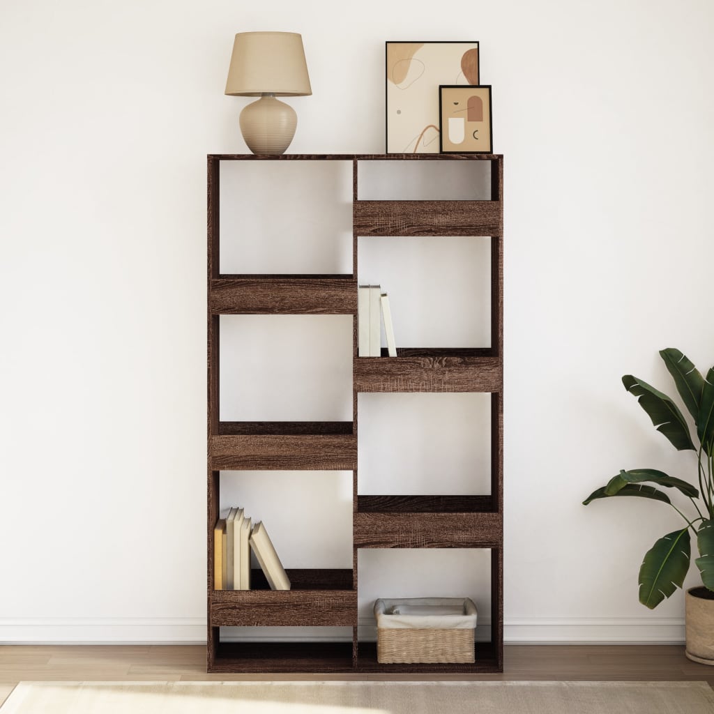 Bookshelf oak look 100x33x175 cm wood material