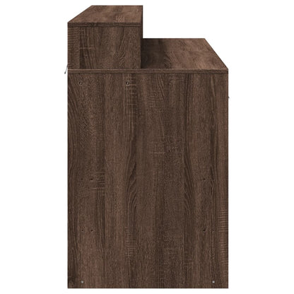 Desk Braun Eichen-Optik 120 x 55 x 91 cm Engineered wood