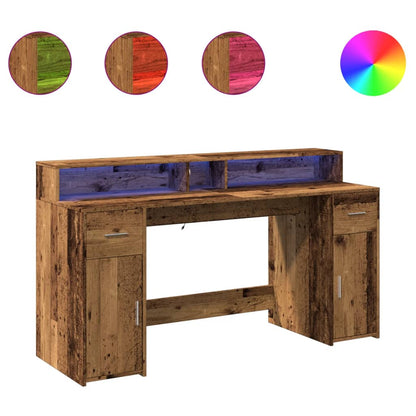 Schreibtisch Altholz 160 x 55 x 91 cm Engineered wood