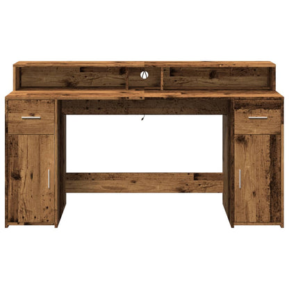 Schreibtisch Altholz 160 x 55 x 91 cm Engineered wood