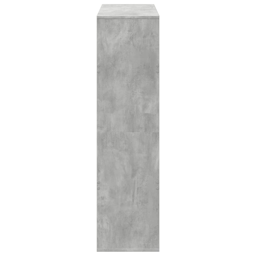 Raumteiler Betongrau 100x33x125,5 cm Holzwerkstoff