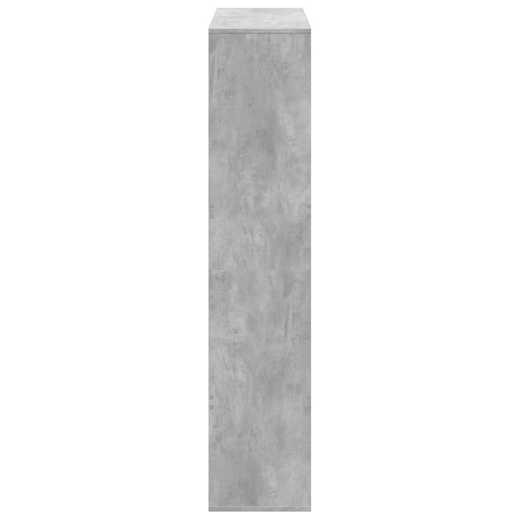 Raumteiler Betongrau 100x33x156,5 cm Holzwerkstoff