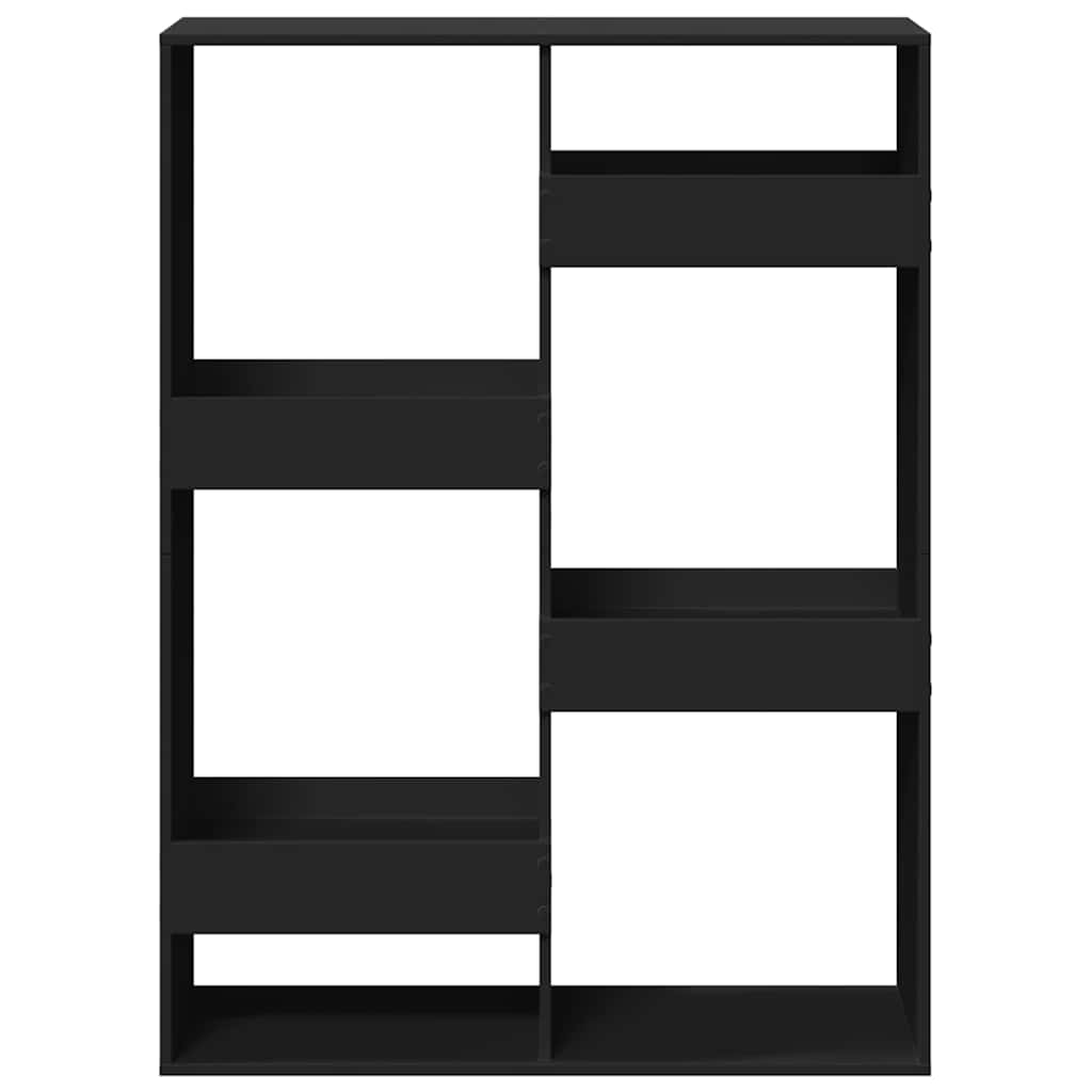 Raumteiler Schwarz 100x33x135 cm Holzwerkstoff