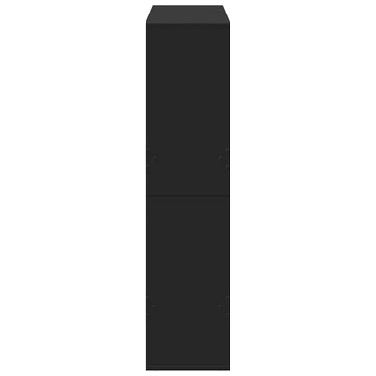 Raumteiler Schwarz 100x33x135 cm Holzwerkstoff