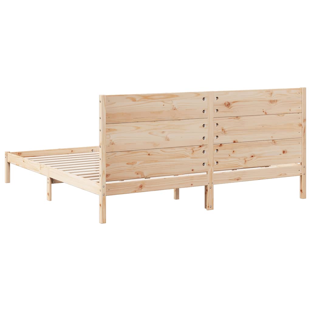 Massivholzbett Extra Lang ohne Matratze 200x210 cm