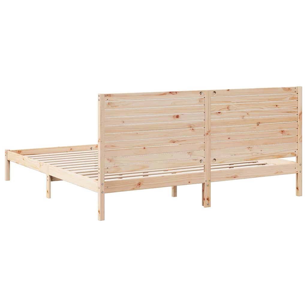 Massivholzbett Extra Lang ohne Matratze 180x210 cm