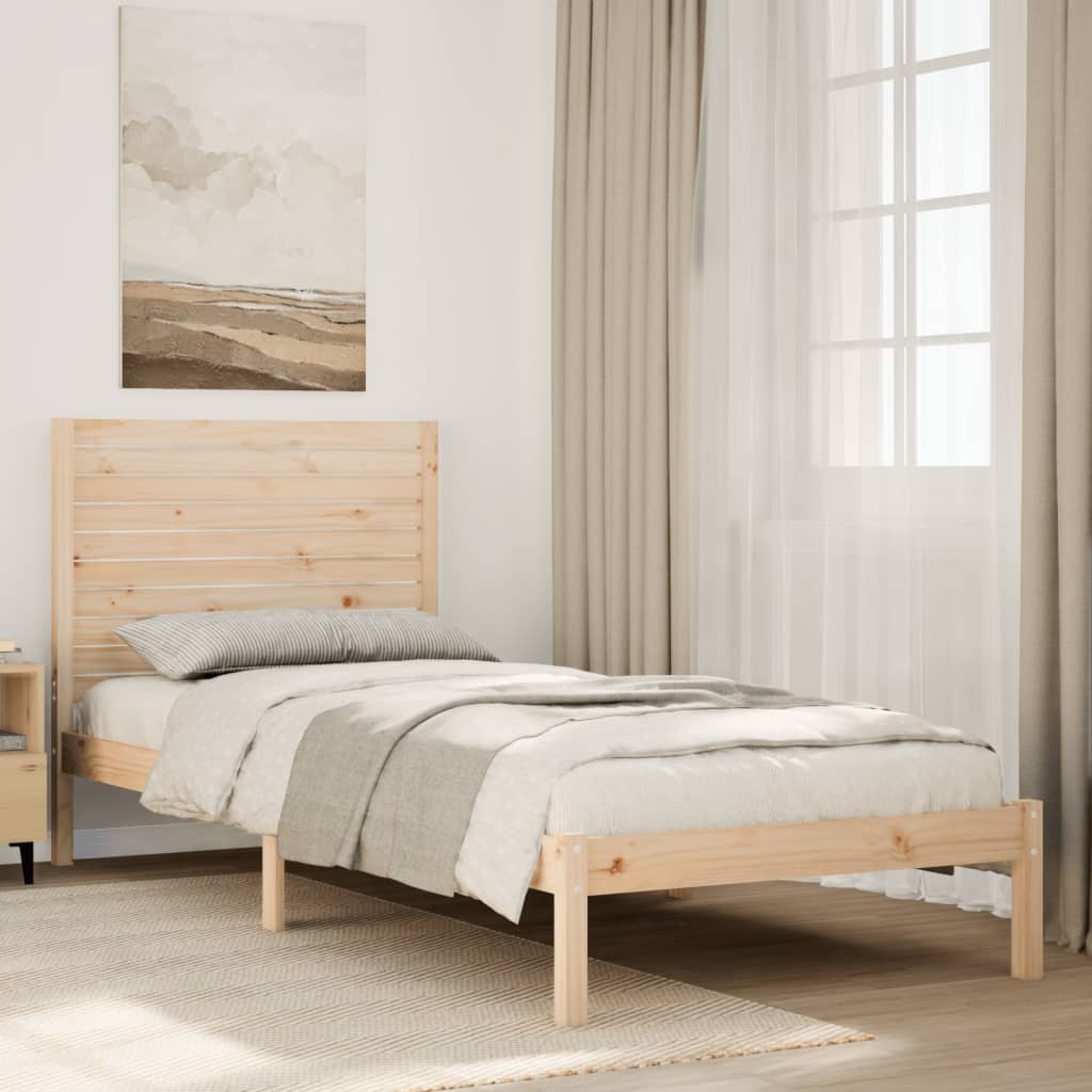 Massivholzbett Extra Lang ohne Matratze 90x220 cm