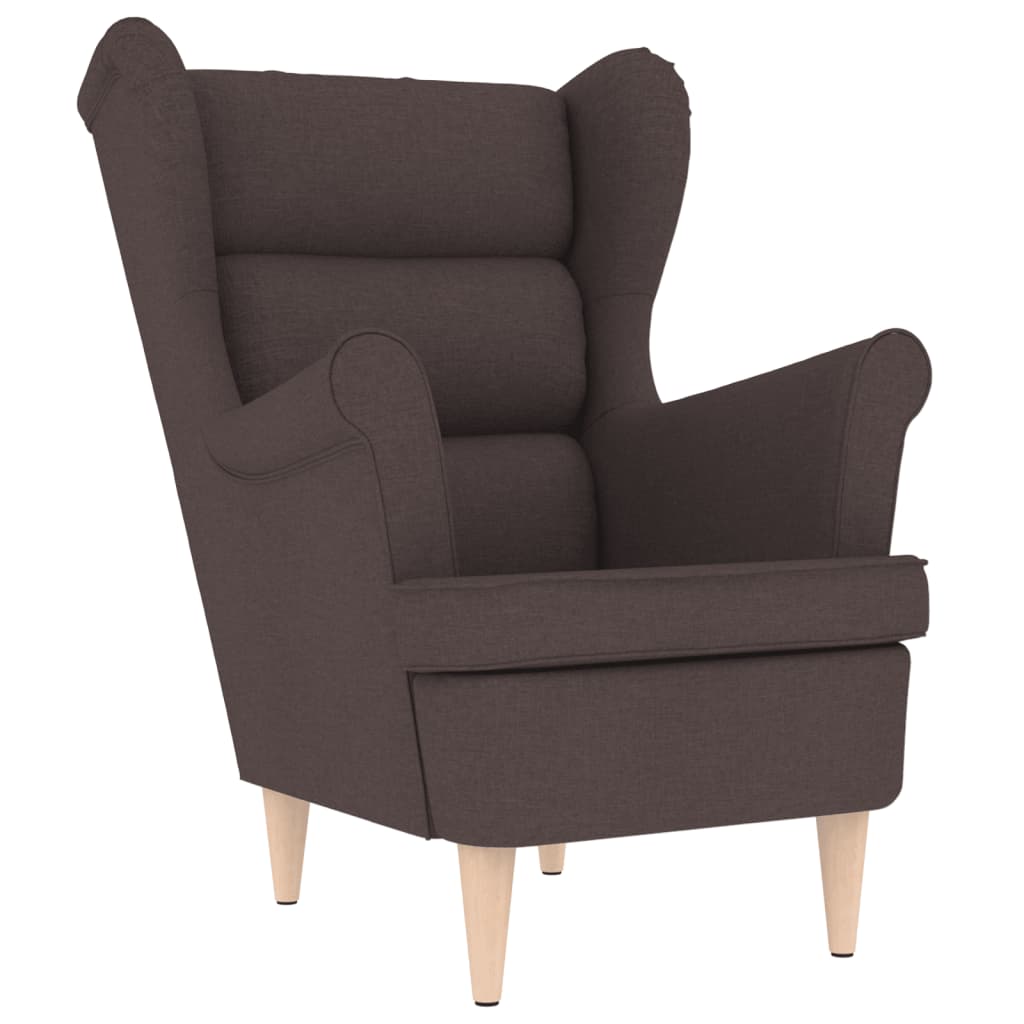 Sessel Dunkelbraun 74x84x100 cm Stoff