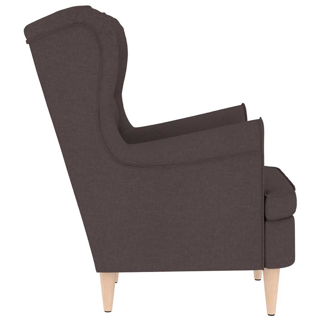 Sessel Dunkelbraun 74x84x100 cm Stoff