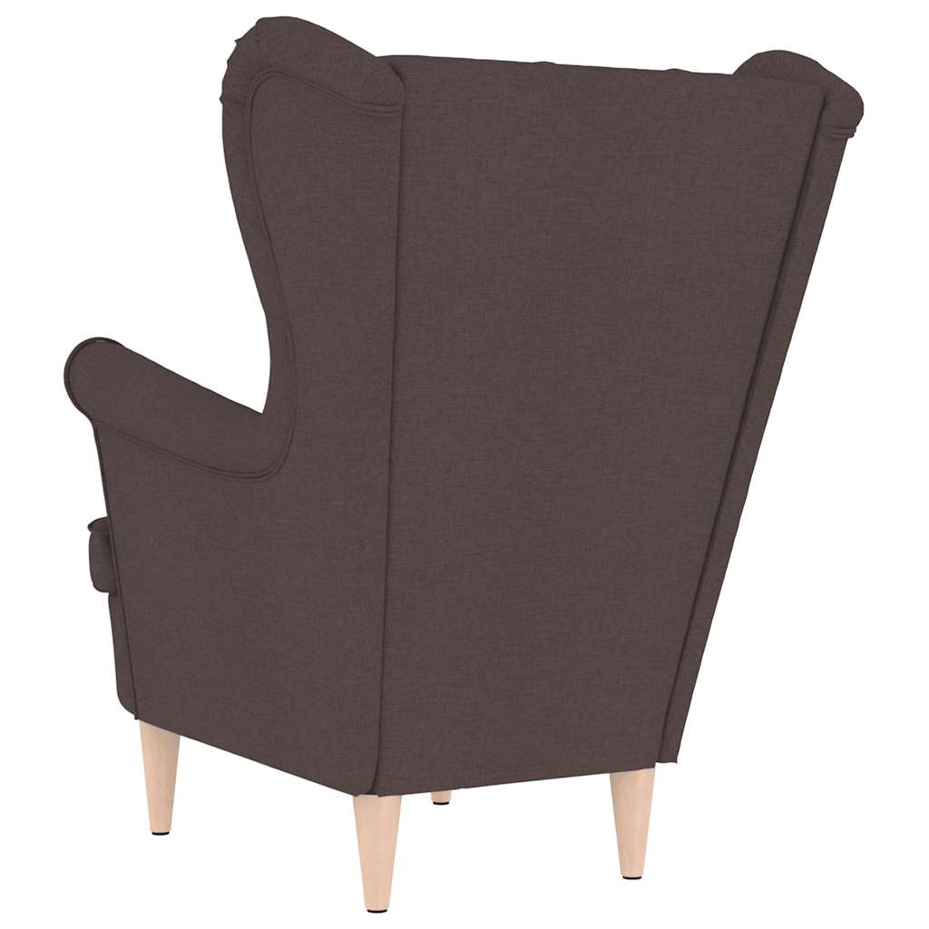 Sessel Dunkelbraun 74x84x100 cm Stoff