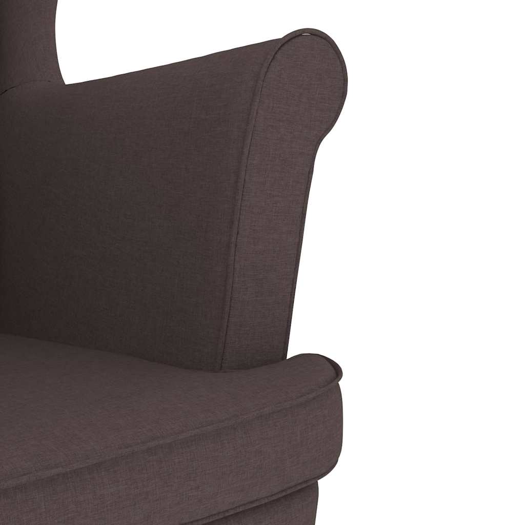 Sessel Dunkelbraun 74x84x100 cm Stoff