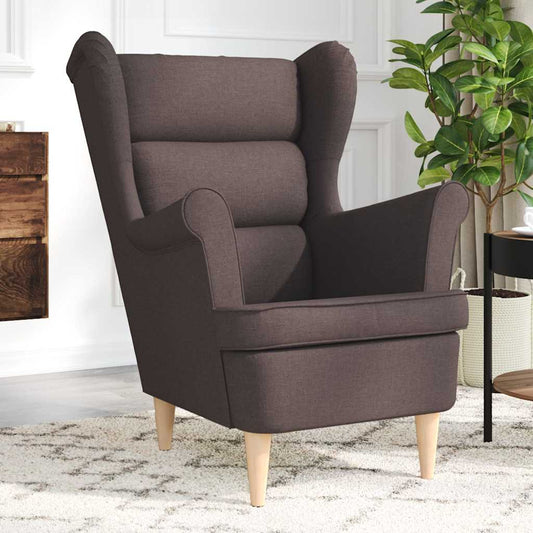 Sessel Dunkelbraun 74x84x100 cm Stoff