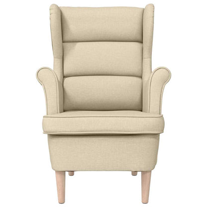 Sessel Creme 74x84x100 cm Stoff