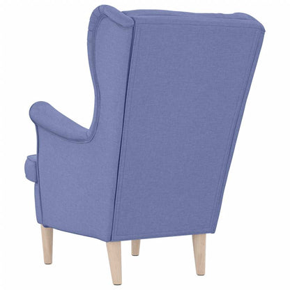 Sessel Jeansblau 74x84x100 cm Stoff
