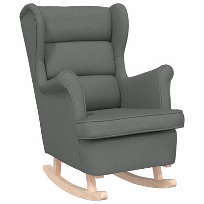 Schaukelsessel Dunkelgrau 74x90x102 cm Stoff